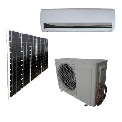 China Hotel Wall Mounted Greenhouse 220V 9000 Btu Mini Split On Grid Inverter Hybrid Solar Air Conditioner for sale