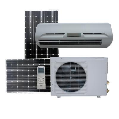 China Hotel acdc hybrid on grid air conditioner split wall mounted solar air conditioners 12000Btu 18000Btu 24000 Btu with CE CB for sale