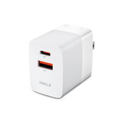 China Wholesale High Quality USB-C Port 30W Mobile Phone Travel iWALK ADL023 Smart Fast Charging Universal Adapter Plug for sale