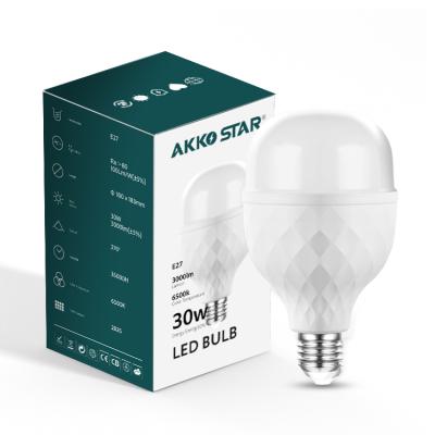 China Indoor& Outdoor& warehouse& supermarket AKKOSTAR 2 years warranty T shape 15W 20W 30W 40W 50W B22 E27 led light bulb led light led bulb light for sale