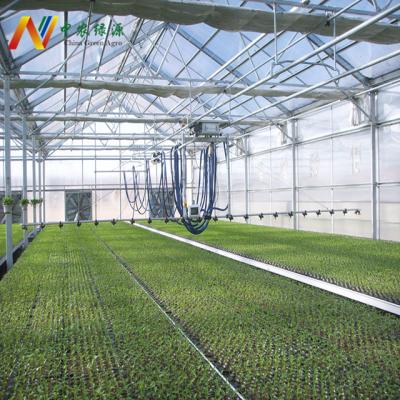 China Stable structure easily assembled commercial polycarbonate invernadero garden greenhouse for research for sale