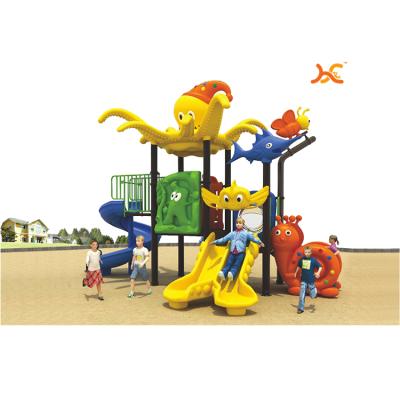 China Outdoor Plastic Playground Equipment Slide Park Children's Playhouse Children's Playhouse Amusement Games HFHL-91062 for sale