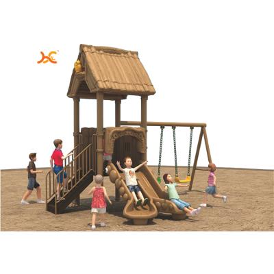 China Cheap Hot Sale Kids Palace Backyard Kids Slide and Swings Outdoor Playground Playground Sets for Sale HFHL-90171 for sale