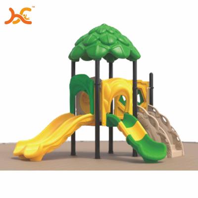 China Children's Palace Toy Backyard Plastic Playground Sets Children To Sliding Popular Plastic Kids Playground Outdoor Toy HFA-1915002 for sale