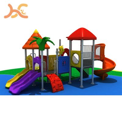 China 3-12years Outdoor Amusement Park Kids Playground Slide Castle Climbing Nets HF-005041 for sale