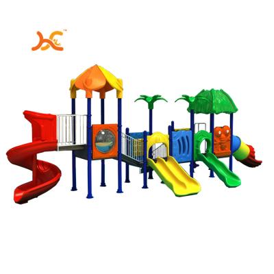 China Children's palace wonderful style outdoor playground china molded playground equipment plastic slide for kids HF-G061A for sale