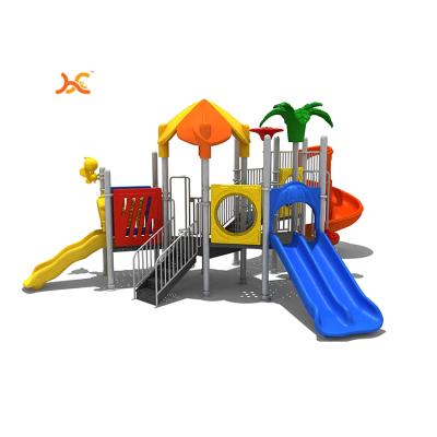 China Children's Palace Kid Educational Equipment For Schools Other Amusement Park Products lldpe Plastic Playground With Slides HF-1908191 for sale