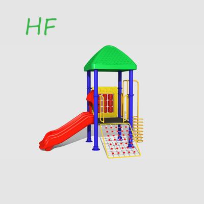 China Factory Price Cheap Small Size Plastic Kids Palace Children Playing Equipment Outdoor Playground Playground For Children HF-N1 for sale