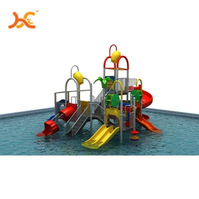 China 3-12years amusement park kids play set outdoor playground equipment children water slide toys outdoor playground for sale