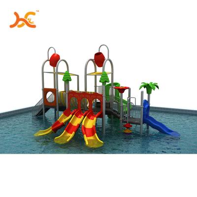 China 3-12years Bottom Water Slide For Kids Children Outdoor Playground Water Amusement Park Equipment for sale