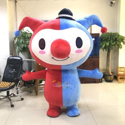 China Party CE High Quality Plush Clown Mascot Costume Inflatable Halloween Carnival Costumes For Sale for sale