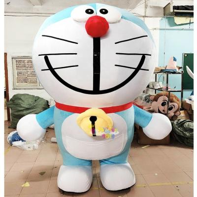 China Adults Hot Sale CE Party Cartoon Characters Inflatable Doraemon Mascot Costume For Sale for sale