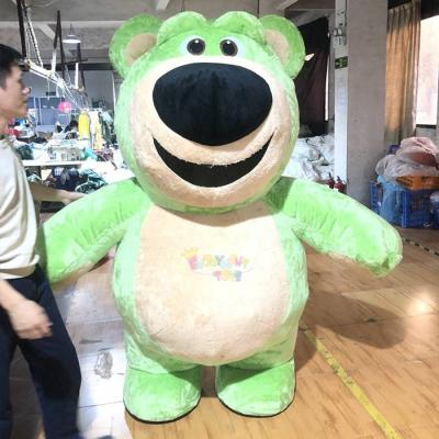 China Party CE High Quality Adults Inflatable Green Bear Mascot Costume Halloween Costumes For Party for sale