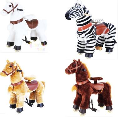 China Optional Hot Wheels Horse EN71 Mechanical Toy Electric Horses Ride Toy Horse On Wheel For Sale for sale