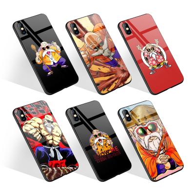 China scratchproof; Mixed models; Mixed Design Kame Senin Master Roshi Cell Phone Bags and Case For iPhone 12 11 7 8 XS XR Customized Copy LOGO Glossy Phone Cover for sale