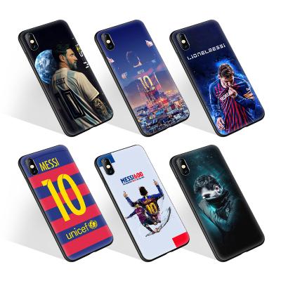 China Customized UV Cover Shockproof Messi Black TPU Printing Phone Case For Samsung A51 A71 Coque For iPhone 12 pro Max Housing for sale