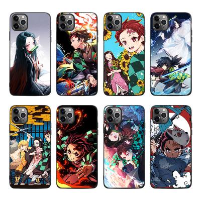 China Best Selling Anti-Drop Anime Demon Slayer TPU Soft Phone Bumper Case For iPhone 11 Pro Max Super Slim Durable Protective Cover for sale