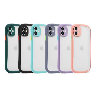 China Accurate Camera Protective Phone Case For iPhone 12 7 8 X XR XSMax Max 11Pro; Matte Translucent Soap Shape TPU Shockproof Mobile Cover for sale