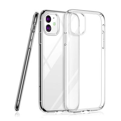 China Custom Transparent LOGO Soft Ultra Slim Anti-fall TPU Phone Case For iPhone 12 11 7 8 SE2 Coque Cover For Samsung S10 S20 for sale