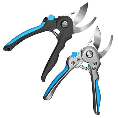 China Small Anti-Slip Handle Garden Bypass Tree Shears Branch Trimming Pruner Cutting With High Quality Floral Scissors for sale