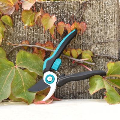 China Hot Sale Rose Home Garden Tool Carbon Anti-Slip Blade TPR+PP Steel Handle Hand Pruner Tree Scissors Gardening Shears for sale