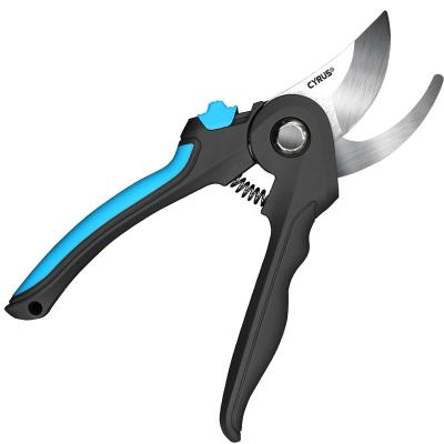 China Handle China Manufacturer Professional Stainless Steel Anti-Slip Blade with Soft Contoured Grip, Safe Lock Garden Bypass Shears for sale