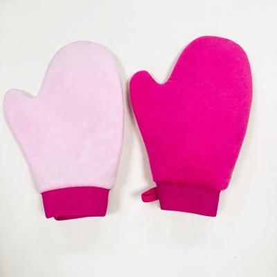 China Skin care factory direct sales can accept customized logo packaging arrival gloves back applicator with tanning gloves for sale