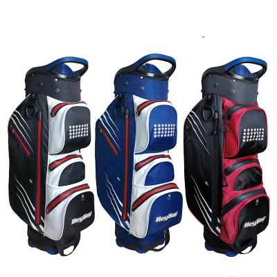 China Outdoor Activity 14 Hole Lightweight Nylon Custom Golf Raincoats Carry Waterproof Golf Bag for sale