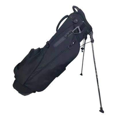 China Durable Nylon Waterproof Lightweight 4 Dividers Custom Logo Carry Golf Rack Bag Black for sale