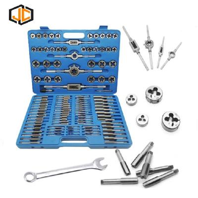 China The operation is easier and efficient. 110pcs/set M2-M18 screw nut thread taps and dies set metric with wrench handle screw taps tool kit à venda