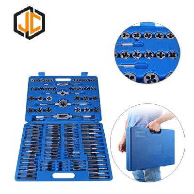 Китай The operation is easier and efficient. Tap and Die Set 12/20/40/45/60/86/110pcs Tapping Drill Set Metric/Imperial Tapping Hand Tools for Metallurgical Screw Thread Tap Die продается