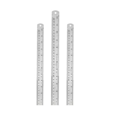 China Home Office Teaching Ruler 15mm 20mm 30mm 50mm 100mm Measuring Instrument Double Scale Metal Ruler Decoration Measuring Stainless Steel for sale