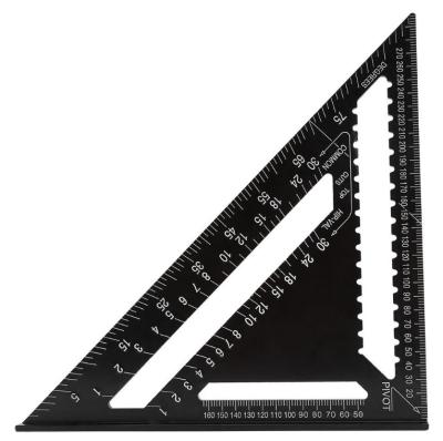 China For Setting Measurement: Decoration Triangle Ruler Aluminum Alloy 7inch/12inch Square Protractor Roof Square Ruler Measuring Tool for Woodworking for sale