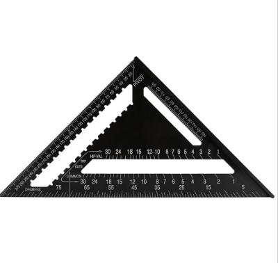 China For setting measurement: triangle angle multi angle aluminum sleeve high precision decoration metric and english right angle wooden ruler for sale