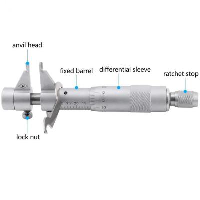 中国 Designed With Locking Device Diameter Inside Micrometer Inside Micrometer Gauge Hole Inside Micrometer 5-30mm 販売のため