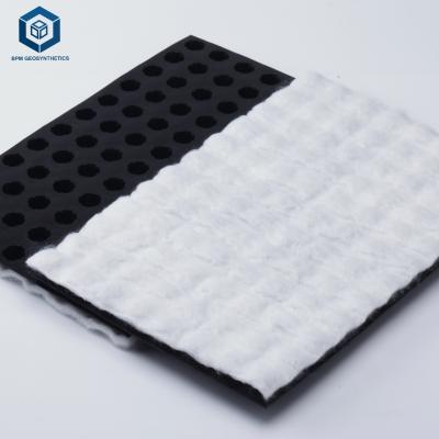 China Good Chemical And Acid Resistance Dimpled Drainage Board With Geotextile For Garden Roof for sale