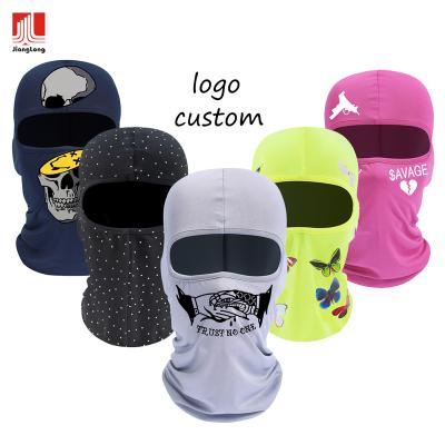 China 2022 COMMON wholesale customized one face windproof cover cap hole full face summer ski mask balaclava for sale