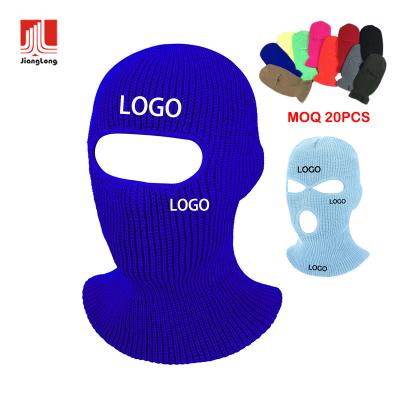 China Wholesale Customized JOINT Winter Hats Knitted Women Men Unisex Ski Mask Balaclava One Hole for sale