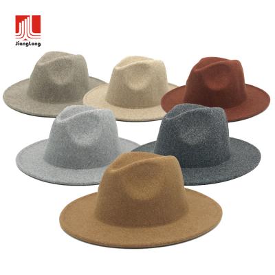 China Wholesale Custom Made Soft Wide Brim Men's Unisex Woolen Wool Blend Wool Blend Felt Felt Hat Wholesale Custom Made Soft Wide Brim Felt Hat Women for sale