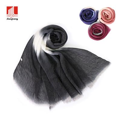 China 2022 soft soft feeling fashion ombre printing turkish hijab fold cotton wholesale hijab scarf malaysia muslim women headscarf for sale