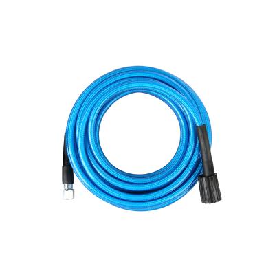 China Machine SPS 8700psi 50ft Sewer Jetter Tool Kit High Pressure Car Wash Seal Blue Hose for sale