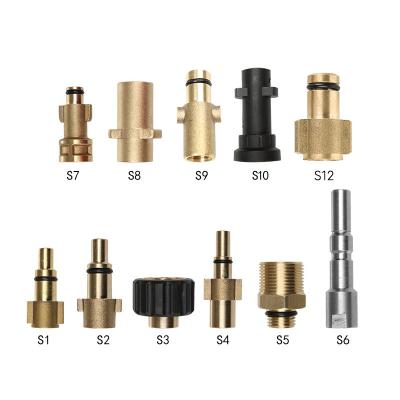 China N/A Made In China Wholesale Foam Cannon Adapter Snow Foam Lance Foam Cannon Brass To Brass Connector for sale