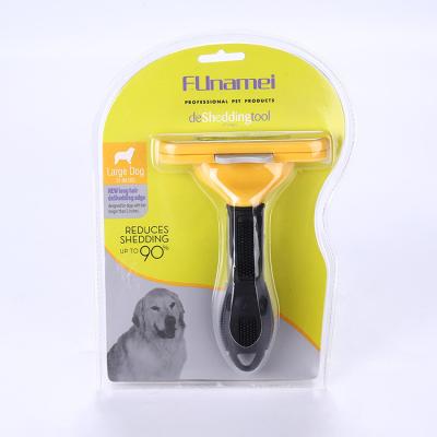 China Dog Viable Comb Version 3 Steel Hair Trimmer Comb Stainless Steel Scratch Grooming Comb Shedding Hair Grooming Cleaning Tool for sale