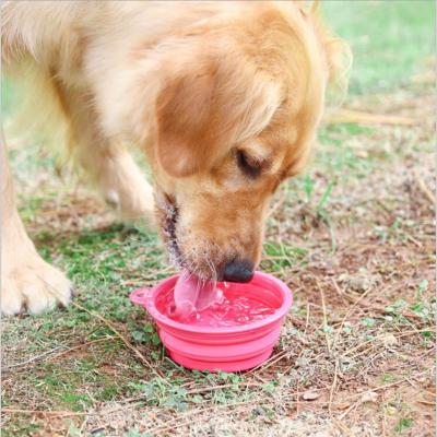 China Water Viable Portable Custom Collapsible Bowls for Cats Dogs Silicone Pet Collapsible Bowl for Traveling and Camping for sale