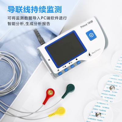 China CE Single channel Wireless Transfer Data 10 Hours Monitoring ECG Holter Portable Electrocardiograph ECG Machine for sale