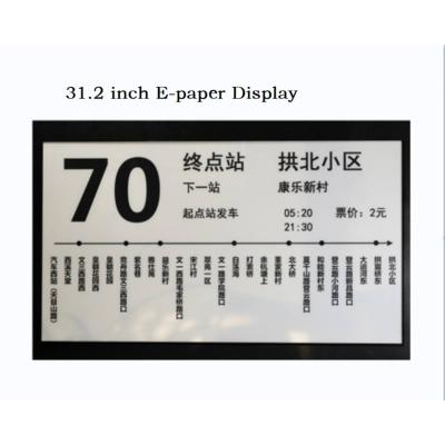 China Subway Cheapest E-ink 31.2 Inch Bus Station E-paper Display Electronic Paper Advertising Board for sale