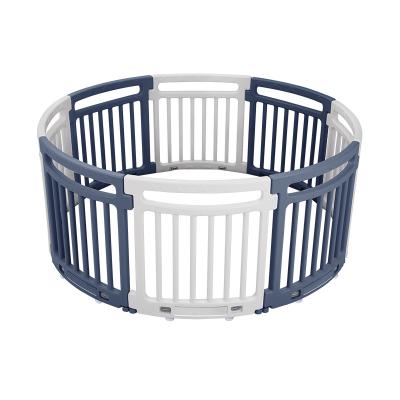 China 2020 New Modern Colorful 8 Panels Round Play Barriers Yard Safety Plastic Baby Playpens for sale