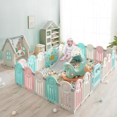 China HAHAYA Baby Baby Play Fence Modern Yard Playpen Plastic Playpens for sale