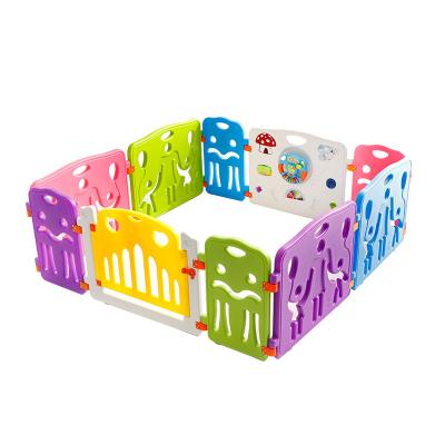 China Modern Colorful Plastic Safety Baby Playpen Play Yard Barrier for sale