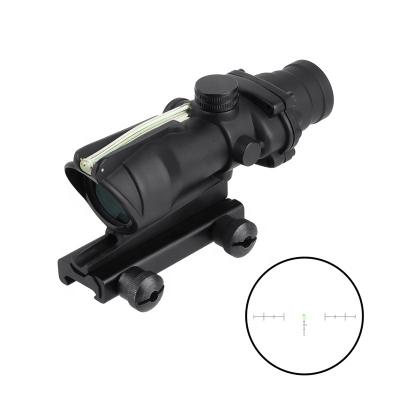 China MZJ Aerospace Aluminum Optics Dual Reticle 4X32 Chevron Compact Riflescope Tactical Green Illuminated Glass Etched Optical Hunting Scope Dual for sale